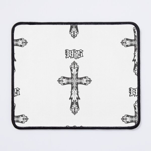 Item preview, Cross IHS in artistic Jesus style happy cute romantic christian gifts designed and sold by thankful-loco.