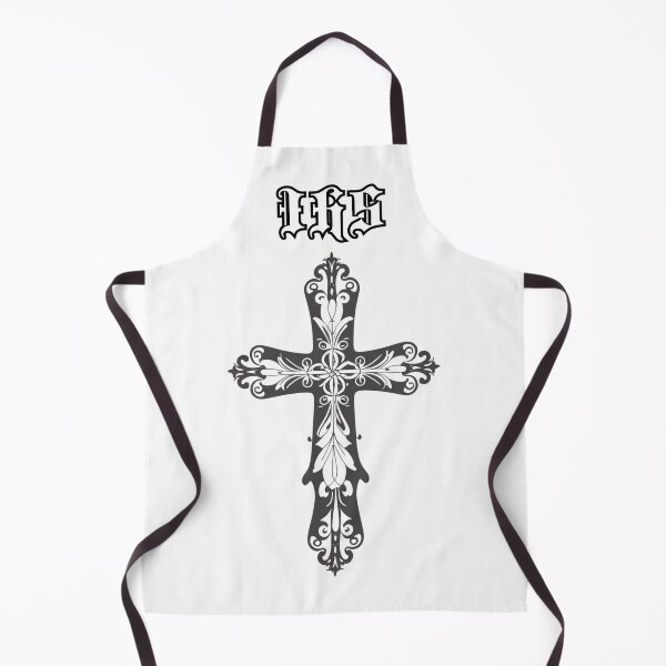 Item preview, Cross IHS in artistic Jesus style happy cute romantic christian gifts designed and sold by thankful-loco.