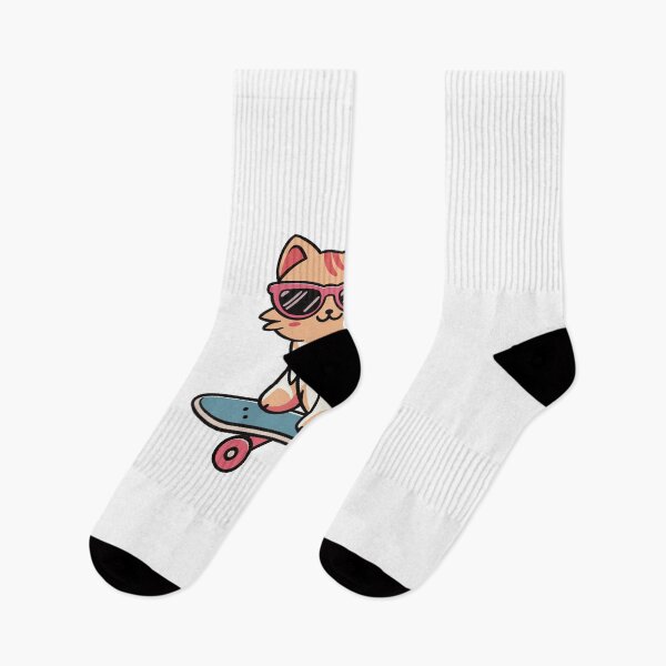 Item preview, Cool cat playing skateboard  designed and sold by Manar Altaweel.
