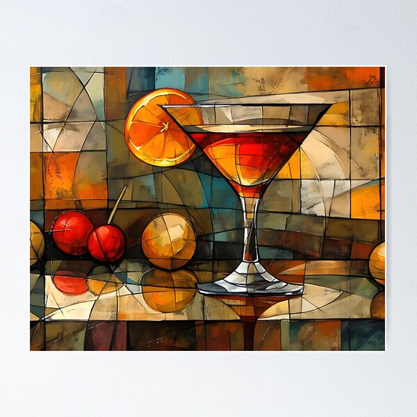Artikelvorschau, Cocktail - Kubismus entworfen und verkauft von KootenayDesigns.