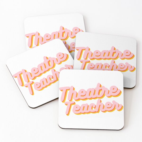 Item preview, Retro Theater TeacherDesign in Pink, Yellow, & Orange  designed and sold by WildeandCo.
