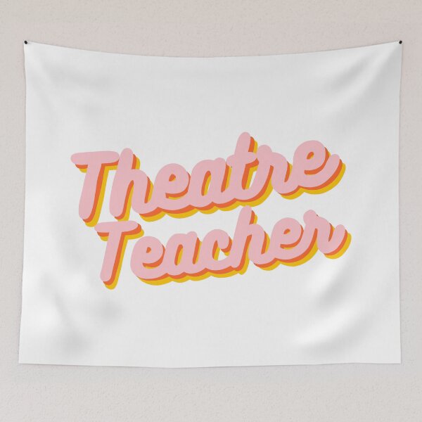 Item preview, Retro Theater TeacherDesign in Pink, Yellow, & Orange  designed and sold by WildeandCo.