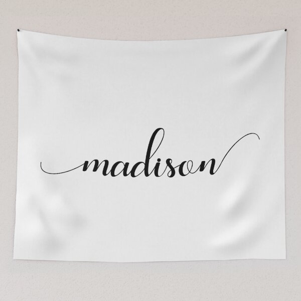 Item preview, Madison - Custom name on delicate black cursive font designed and sold by To the Lua.