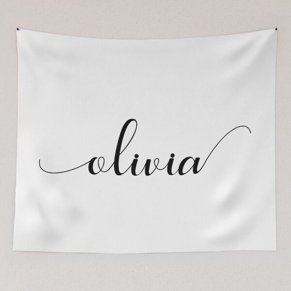 Item preview, Olivia - Custom name on delicate black cursive font designed and sold by To the Lua.