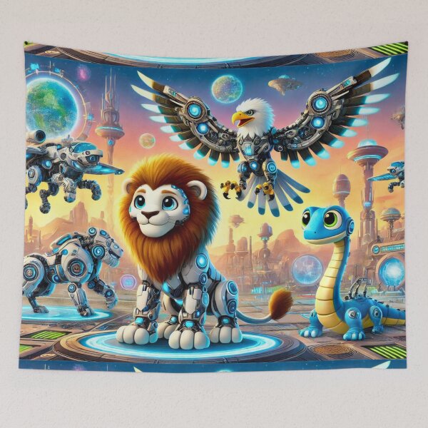 Item preview, Robotic Animals in a Futuristic World designed and sold by Marinaso.