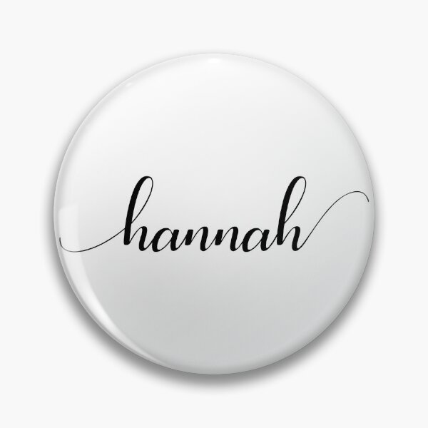 Item preview, Hannah - Custom name on delicate black cursive font designed and sold by To the Lua.