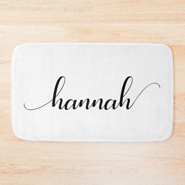 Item preview, Hannah - Custom name on delicate black cursive font designed and sold by To the Lua.