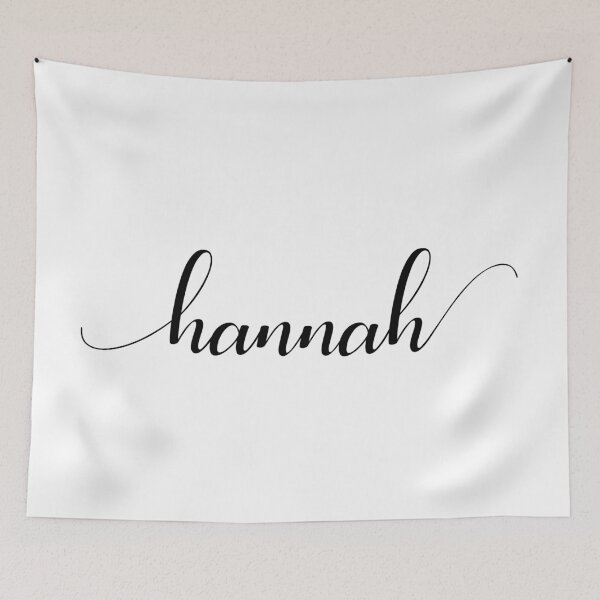 Item preview, Hannah - Custom name on delicate black cursive font designed and sold by To the Lua.