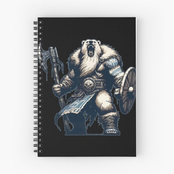 Item preview, Polar Bear Berserker Norse Mythology Viking Warrior designed and sold by TomFrontierArt.