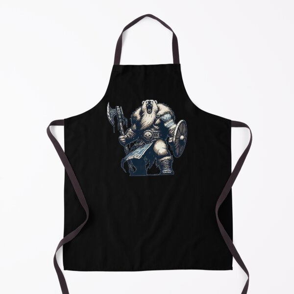 Item preview, Polar Bear Berserker Norse Mythology Viking Warrior designed and sold by TomFrontierArt.