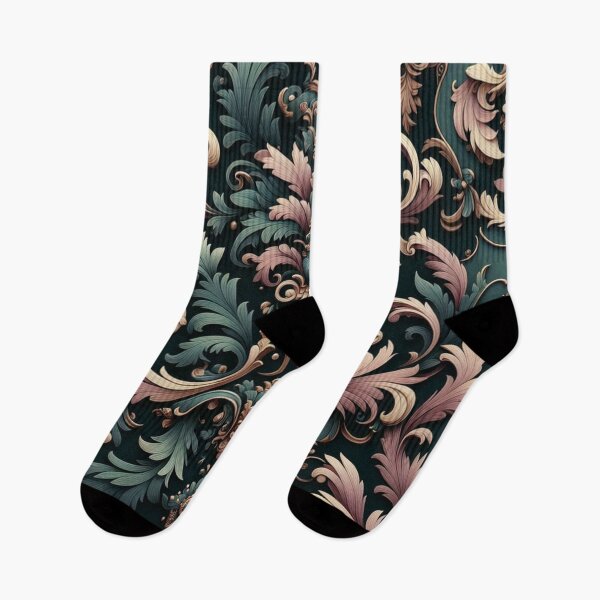 Item preview, Dark Teal & Matte Mauve Rococo designed and sold by DesignsByPrnces.