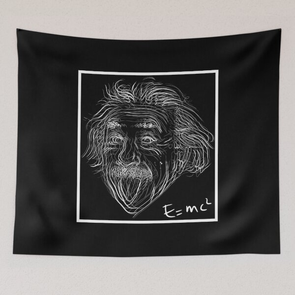 Item preview, Albert Einstein: The Essence of Genius (Black Background) designed and sold by estoicore.