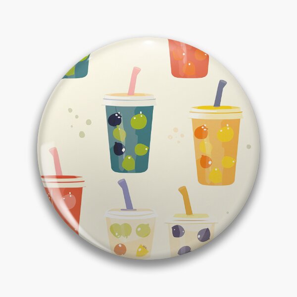 Item preview, Adorable Bubble Tea Pattern - Perfect for Boba Lovers! designed and sold by Kybruno's Creations.