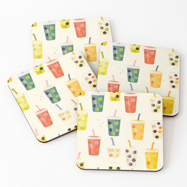 Item preview, Adorable Bubble Tea Pattern - Perfect for Boba Lovers! designed and sold by Kybruno's Creations.
