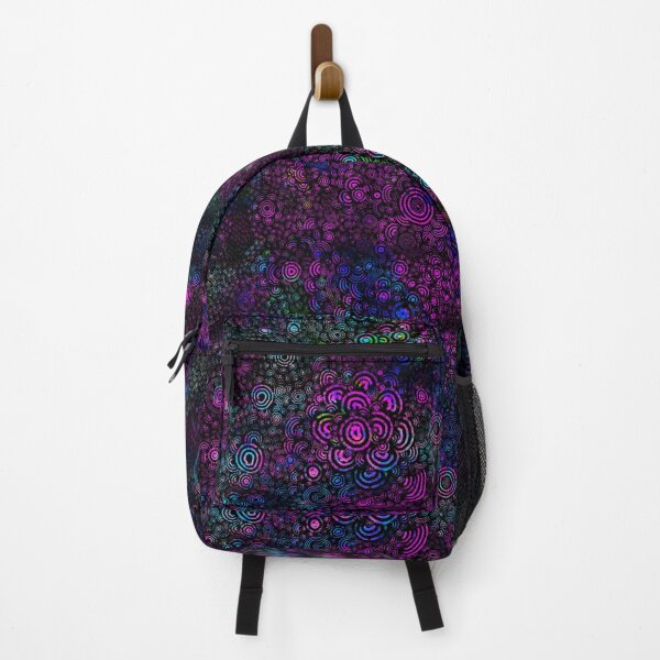 Item preview, violet flower trippy pattern designed and sold by doveydotdraws.