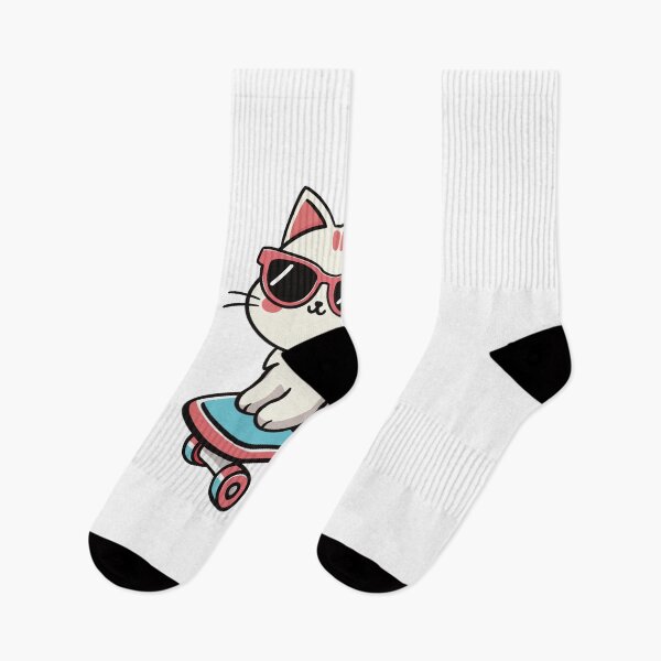 Item preview, Cool cat playing skateboard  designed and sold by Manar Altaweel.