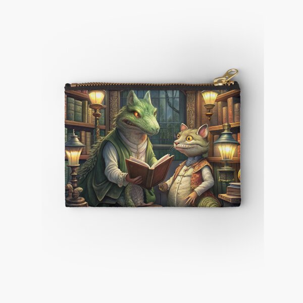 Item preview, Crocodile and a Cat Reading Adventurous designed and sold by omerfdln34.