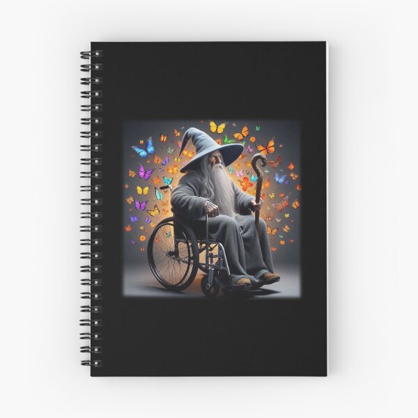 Item preview, Wheelchair Gandalf FRFR and the butterfly homies designed and sold by lotr-memes-nsfw.