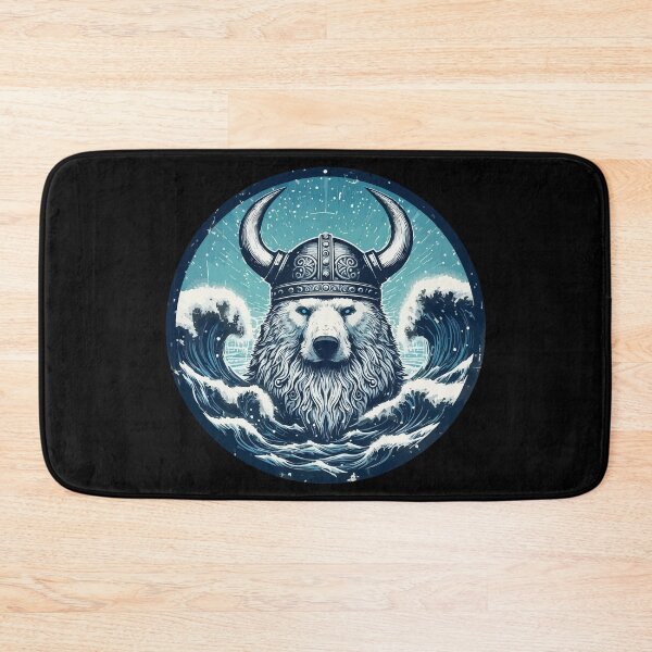 Item preview, Polar Bear Norse Mythology Viking Warrior designed and sold by TomFrontierArt.