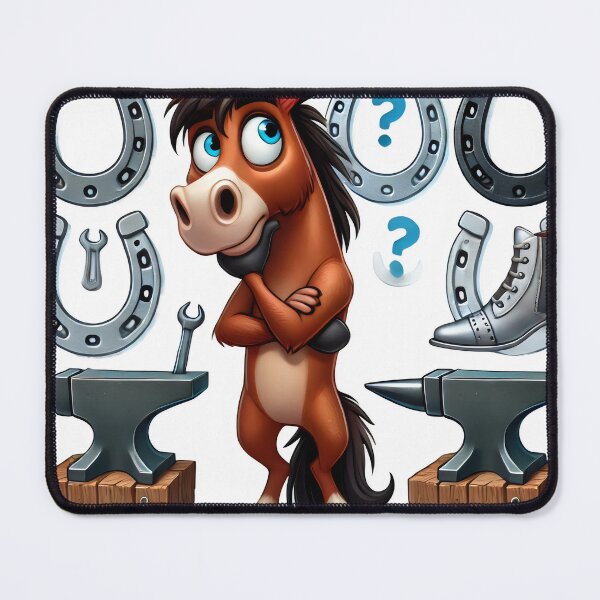 Item preview, The Farrier, horse who loves shoes designed and sold by Magdalena-7.