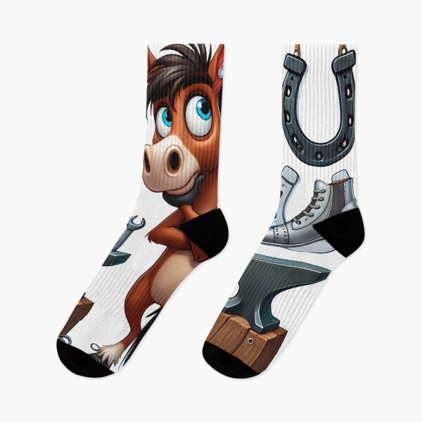Item preview, The Farrier, horse who loves shoes designed and sold by Magdalena-7.