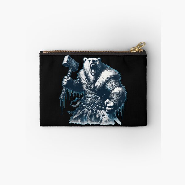 Item preview, Polar Bear Norse Mythology Viking Warrior designed and sold by TomFrontierArt.
