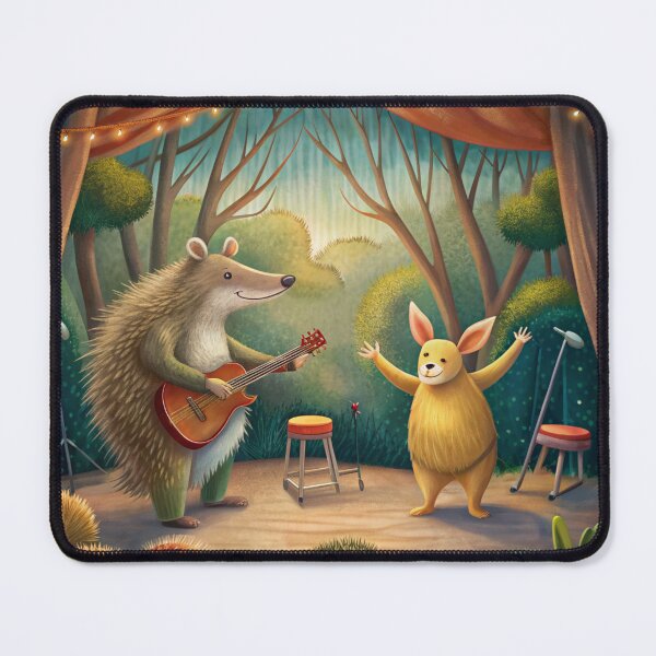 Item preview, Kangaroo and Porcupine Performing Live Music Outdoors designed and sold by omerfdln34.