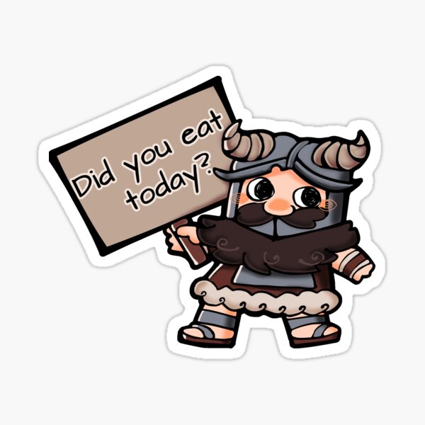 Item preview, Dungeon Meshi Senshi "Did you eat today?" designed and sold by ovallion-art.