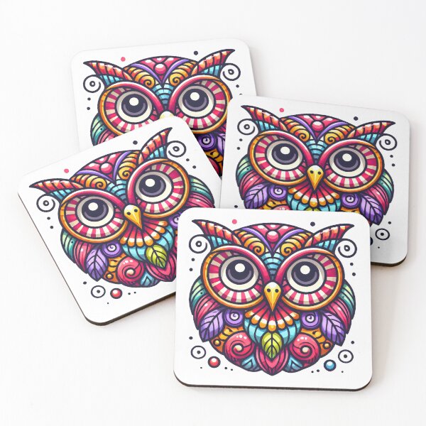 Item preview, Colorful owl 2 designed and sold by Magdalena-7.