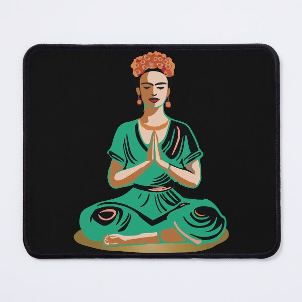 Item preview, Frida Kahlo Green Namaste Peaceful designed and sold by DesertRains.