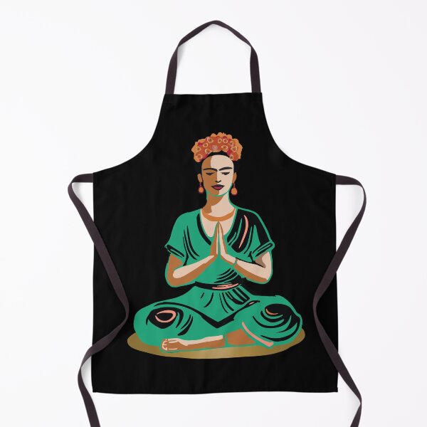 Item preview, Frida Kahlo Green Namaste Peaceful designed and sold by DesertRains.