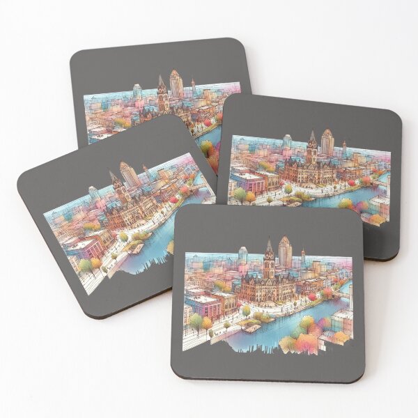 Item preview, Beautiful Ontario Urban 3D Sketch Art,    designed and sold by PaintMeWorld.
