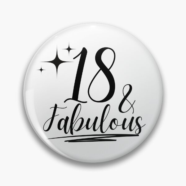 Item preview, 18 and Fabulous - Happy 18th Birthday Celebration designed and sold by highflycrafts.