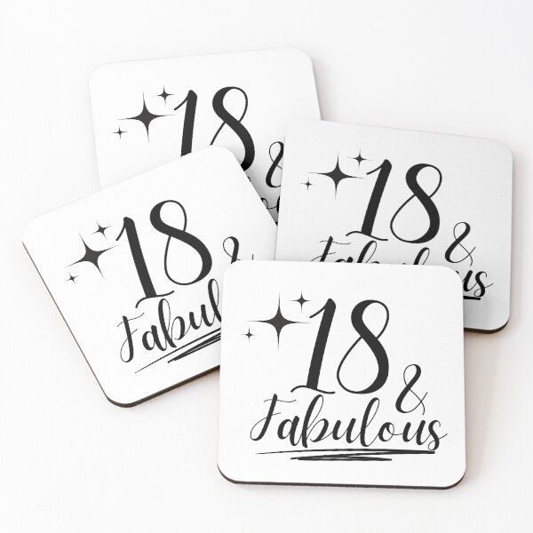 Item preview, 18 and Fabulous - Happy 18th Birthday Celebration designed and sold by highflycrafts.