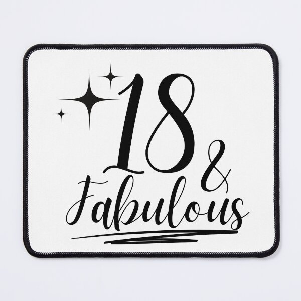 Item preview, 18 and Fabulous - Happy 18th Birthday Celebration designed and sold by highflycrafts.