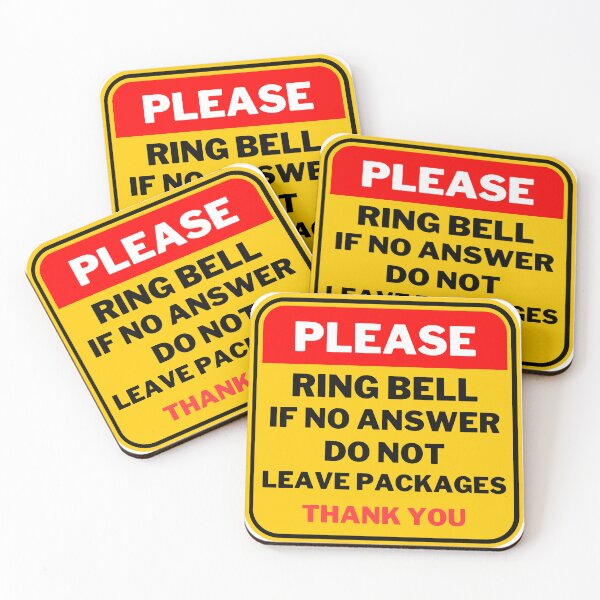 Item preview, Please Ring Bell If No Answer Do Not Leave Packages Thank you designed and sold by jofredo.
