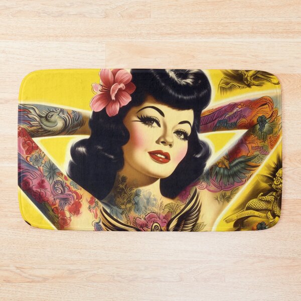 Item preview, Glamour Tattoo Girl designed and sold by PulpVintage.