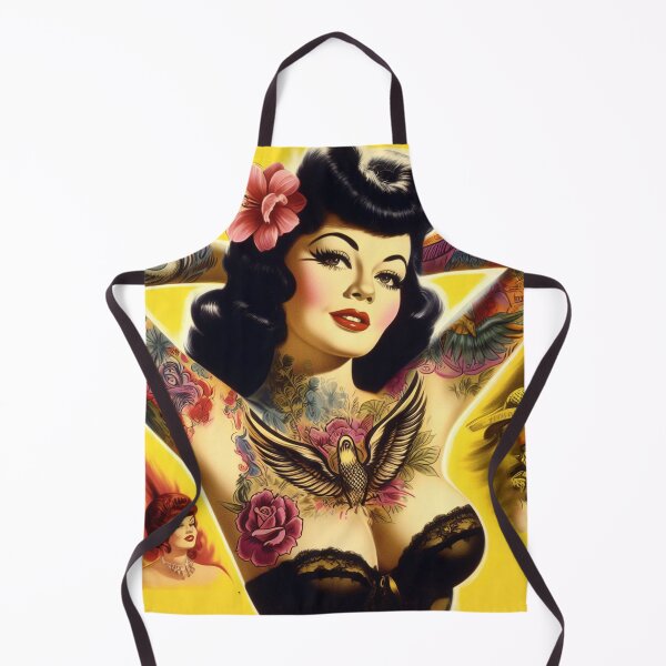 Item preview, Glamour Tattoo Girl designed and sold by PulpVintage.