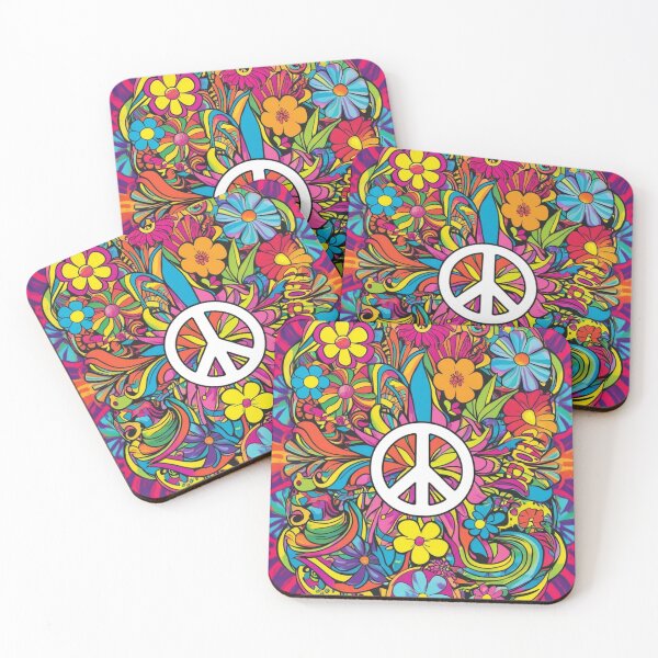 Item preview, Psychedelic peace hippie retro trippy designed and sold by martin max.