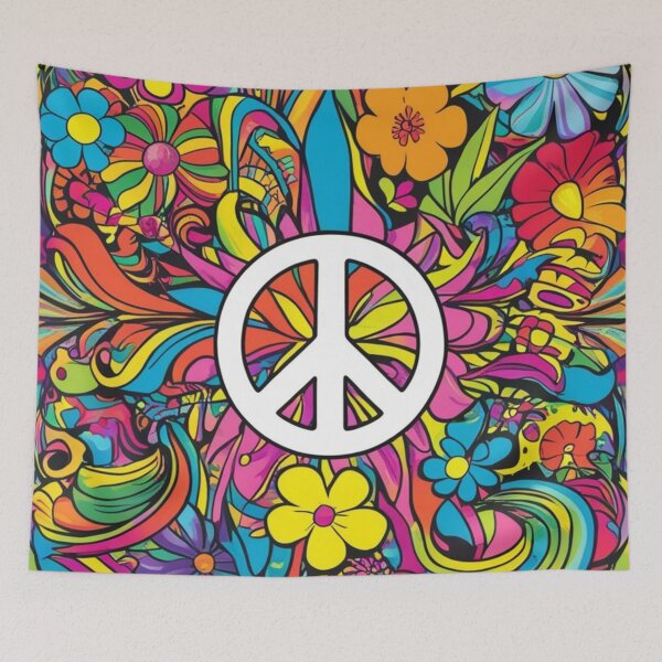 Item preview, Psychedelic peace hippie retro trippy designed and sold by martin max.
