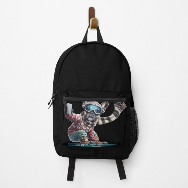 Item preview, Snowboarding French Bulldog Social Media Star Taking Selfie designed and sold by TheDogOnIt.