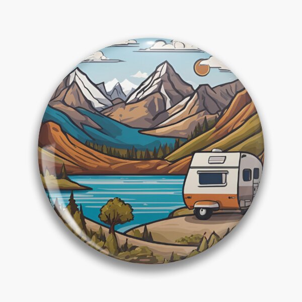 Item preview, Traveler's patch with a camper designed and sold by Mio-Luna.