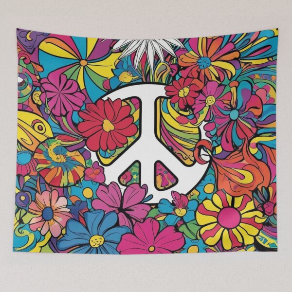 Item preview, Psychedelic peace hippie retro trippy designed and sold by martin max.
