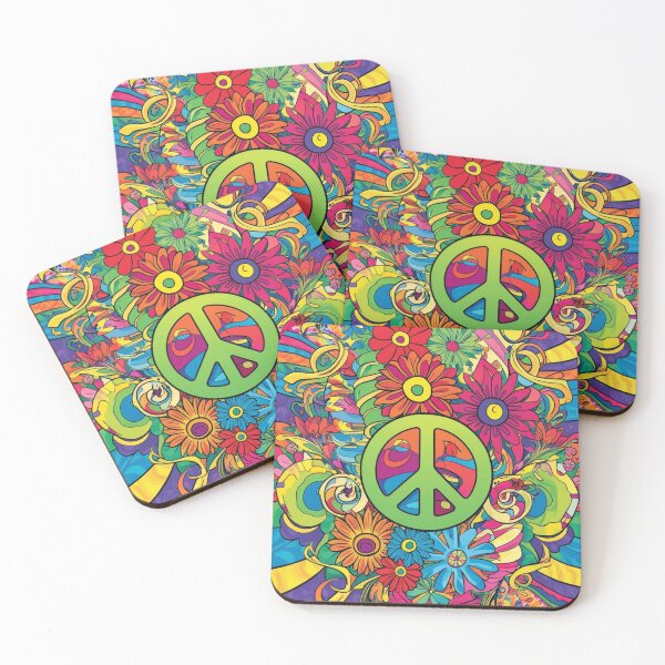 Item preview, Psychedelic peace hippie retro trippy designed and sold by martin max.