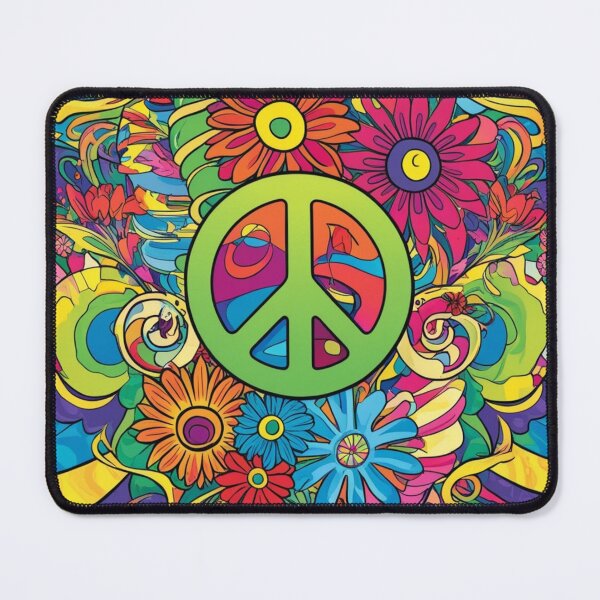 Item preview, Psychedelic peace hippie retro trippy designed and sold by martin max.
