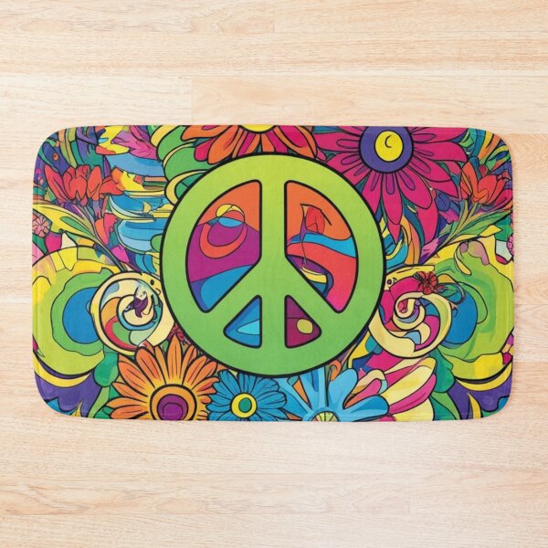 Item preview, Psychedelic peace hippie retro trippy designed and sold by martin max.
