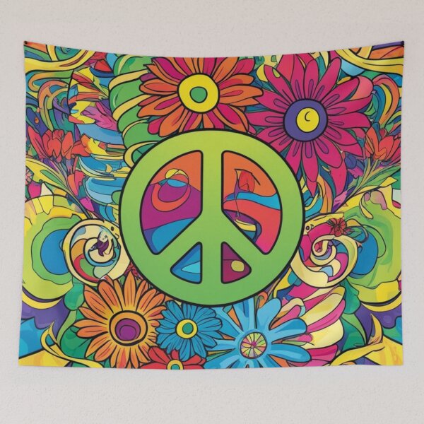 Item preview, Psychedelic peace hippie retro trippy designed and sold by martin max.