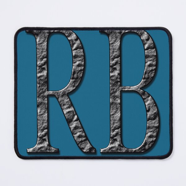 Item preview, THE LETTERS -- R B -- IN RUSTIC DARK COLOR designed and sold by solgel47.