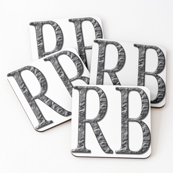 Item preview, THE LETTERS -- R B -- IN RUSTIC DARK COLOR designed and sold by solgel47.