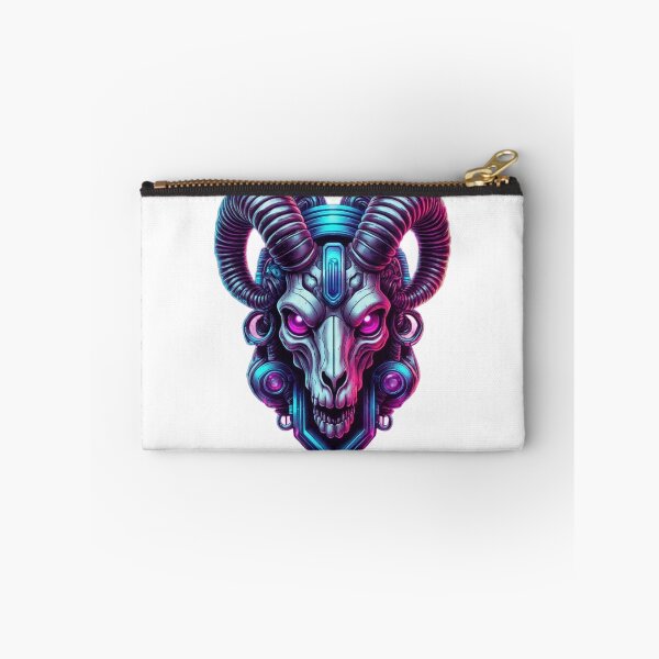 Item preview, Neon Cyberpunk Ram Skull designed and sold by Mehgan-Ashcroft.